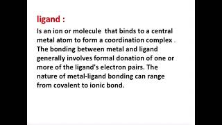 Chemistry inorganic chelating agent  lec 4DRENTISAR [upl. by Jehiel]