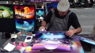 Las Ramblas Spraypaint Art 220613 1080p HD [upl. by Brandt]