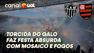 TORCIDA DO GALO FAZ FESTA ABSURDA COM DIREITO A MOSAICO FOGOS E FUMAÇA [upl. by Macri]