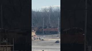 BNSF Power at CSX Brunswick yard bnsfrailway csx railfanning railroad railway shorts [upl. by Nnylidnarb]