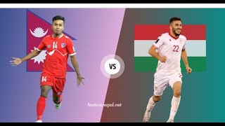 Nepal vs Tajikistan live football  Fifa Tri National Series 2024 [upl. by Irakuy]