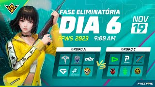 MUNDIAL DE FREE FIRE  FFWS  SEMANA 2  AO VIVO  DIA 1911 [upl. by Nebuer]