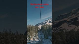 Switzerland cable car view 🥰🥶 mounttitlis switzerland snowmountain cablecarride ytshorts viral [upl. by Lahcym]