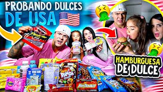 😱PROBANDO DULCES DE ESTADOS UNIDOS CON SALOMÉ🇺🇸 🍭 Carlos amp Adri [upl. by Wsan]