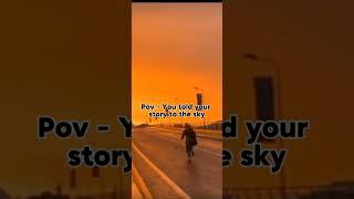 Pov  You told your story to the sky edit shortvideo  aesthetic subacribe [upl. by Damarra274]