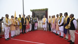 PM Modi visits Kalika Mata Temple at Pavagadh Hill Gujarat [upl. by Neellok]