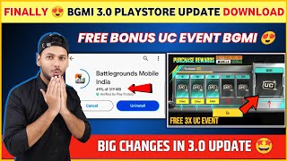 Free UC Event 🔴 Bgmi 30 Update is Here  Bgmi 30 Update Changes  Bgmi New Update  30 Update [upl. by Asamot]