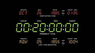 20 Minute Timer  Back To The Future Theme with Alarm Sound 4K [upl. by Cherye236]