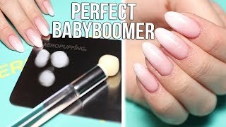 EASIEST Baby Boomer on the Planet Nail Art Tutorial [upl. by Anem]