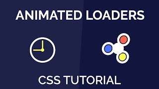 CSS Animated Loaders  Fidget Spinner Loader and Clock Loader [upl. by Bourque909]