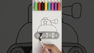 How To Draw A Realistic Tank drawing art artandcraft diy shorts [upl. by Simon493]