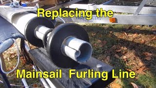 Ep 25 Replacing the Mainsail Furling Line [upl. by Goodwin]