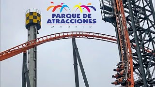 Abismo at Parque de Atracciones de Madrid Offride Footage [upl. by Ettore]