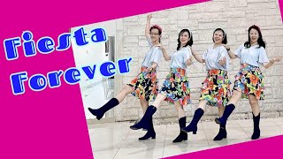 Fiesta Forever Line Dance demo amp count Chor KarlHarry Winson UK amp Jamie Barnfield UK [upl. by Noruq]