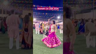 🚩Navratri USA 2024🚩 viralshort shorts dance garba views navratri dandiya maa usa texas [upl. by Assenav]