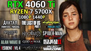 RTX 4060 Ti  RYZEN 7 5700X  Test in 20 New Games  Ray Tracing  DLSS 3  1080p  1440p  2024 [upl. by Hands]