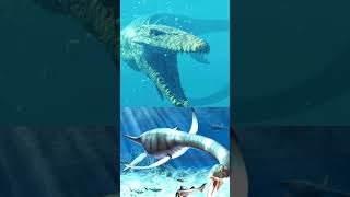 Mosasaurus VS MegalodonPlesiosaurusLivyathandinosaur megalodon shark jurassicworld [upl. by Mateo]