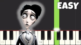 Corpse Bride Victors Piano Solo  EASY Piano Tutorial [upl. by Latouche]