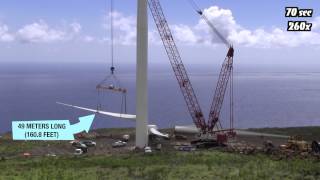 Wind Turbine Construction in 100 Seconds Time Lapse [upl. by Albright]