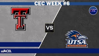 VOD CEC Week 6  TTU VS UTSA  Game 2 [upl. by Halbeib]