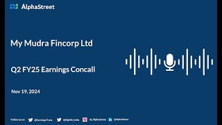 My Mudra Fincorp Ltd Q2 FY202425 Earnings Conference Call [upl. by Vitalis]