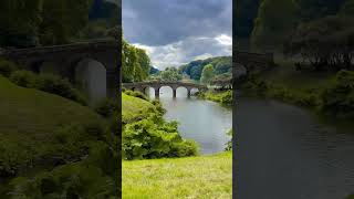 The Palladian Bridge at Stourhead Wiltshire stourhead stourheadgardens palladianbridge shorts [upl. by Odnarb]