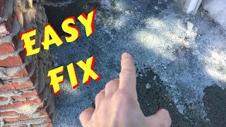 How to prevent ice buildup on sidewalks from dripping gutters [upl. by Alyose]