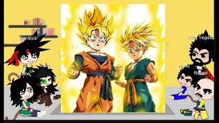 DBZ past Saiyans react to Buu Saga Part1DBZ Gacha React [upl. by Sherard211]