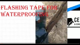 Bitumen Flashing Tape for Waterproofing Roof Leakage Tank Leakage Self Adhesive Tape [upl. by Pasadis]