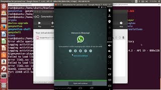 WhatsApp On Ubuntu 1404 Using Genymotion [upl. by Juliann]