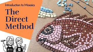 Beginner Mosaic Art Project Introduction to the Direct Method using Unglazed Porcelain [upl. by Ardeid]