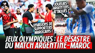 Le DÉSASTRE du match ARGENTINEMAROC aux JO  INVASION de Marocains ATTAQUES CAMBRIOLAGES etc [upl. by Halie953]