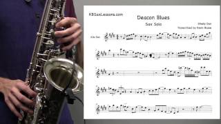 How to play Deacon Blues  Sax Solo  Preview [upl. by Trilbee]