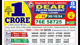 LIVE Lottery Sambsd 8pm Official 30102024 Result  Sikkim State Lottery [upl. by Garihc593]