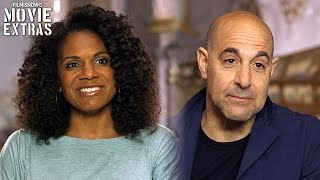 Beauty and the Beast  Onset visit with Audra McDonald amp Stanley Tucci [upl. by Saiff]