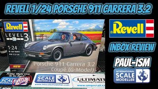 Revell 124 porsche 911 Carrera 32 Coupe GModel InBox Review [upl. by Wolk204]