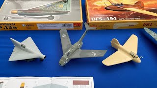 PM 172 model kits building Luftwaffe prototypes [upl. by Enyamert]