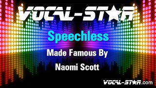 Naomi Scott  Speechless Karaoke Version with Lyrics HD VocalStar Karaoke [upl. by Nuris]