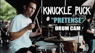 Knuckle Puck  Pretense  Drum Cam LIVE [upl. by Yelsnit]