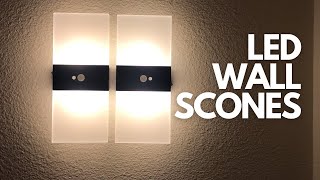 LED Wall Sconces Set of Two [upl. by Kcirdorb]