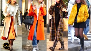 MILAN FALLWINTER STREET STYLE 2024  Part 4  BEST DAY TO NIGHT OUTFITS ITALY READY FOR CHRISTMAS [upl. by Delaryd]