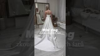 Zkoušení svatebních šatů 👰🏼‍♀️🤍 vlog wedding weddingdress [upl. by Watkin675]