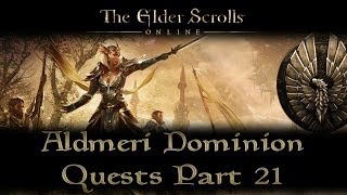 ESO  Aldmeri Dominion Quests  Part 21  Auridon Part 11  The Veil in Mathiisen [upl. by Darell]