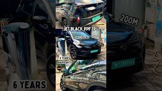 Jet Black PPF TPU 6 years warranty Pune’s Black Nexon EV  Car Self Healing Paint Protection Film [upl. by Naryt]