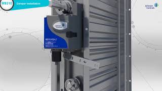 Johnson Controls M9310 Actuator and Damper Quick Installation [upl. by Wonacott]