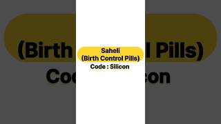 Saheli birth Control Pill 💊 [upl. by Seyer]