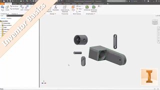 Inventor 101 Placing and Orienting Parts in an Assembly [upl. by Chandless]