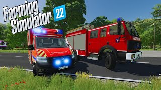 FS22 Feuerwehr schwerer LKW Unfall auf Bundestraße fs22 feuerwehr mods [upl. by Nnaeus348]