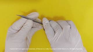 FusionKraft™ Stevens Dissecting Tenotomy Scissors Delicate Tenotomy Tips Curved Blades 5quot M392 [upl. by Rafi]