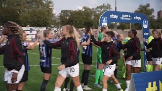 Inter  Milan 11 Laurent risponde a Wullaert pari nel derby di Milano  SerieAfemminile eBay [upl. by Obellia161]